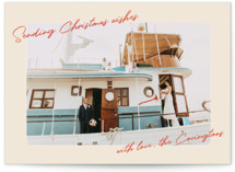 Retro Postcard Christmas Photo Cards
