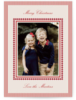 Diamonds and Stripes Christmas Photo Cards