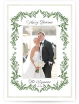 Framed in Holly Christmas Photo Cards