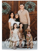 Lovely Script Christmas Photo Cards