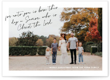 A Savior is Born Christmas Photo Cards