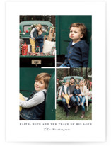 A Minimalist Cross Christmas Photo Cards