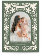 Heaven and Nature Sing Frame Christmas Photo Cards