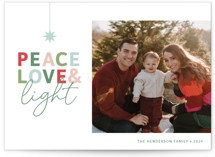 A Season of Peace, Love and Light Christmas Photo Cards