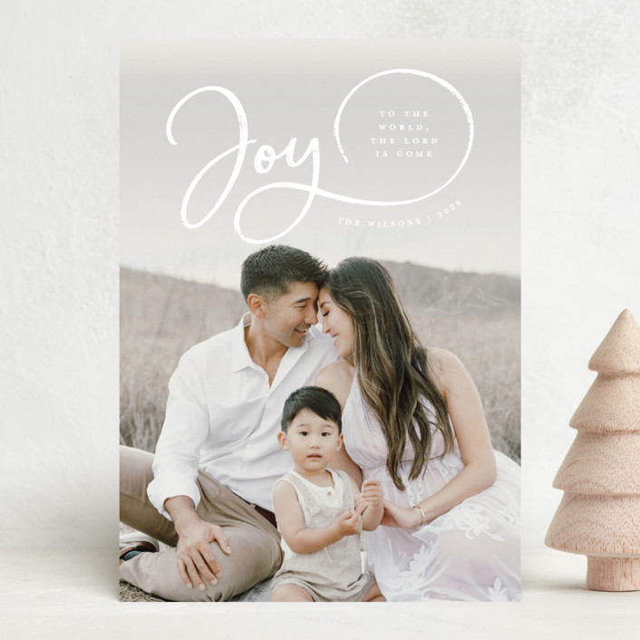 Sweeping Joy Christmas Photo Cards by Michelle Taylor Minted