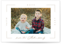 faith + hope + love Christmas Photo Cards