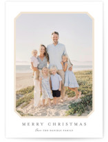 Vintage Bevel Christmas Photo Cards