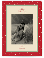 festive polka Christmas Photo Cards