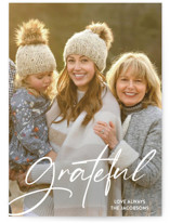 Grateful always Christmas Photo Cards
