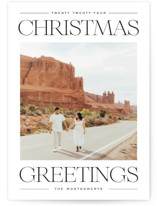 Modern Editorial Christmas Photo Cards