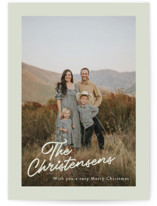 Standout Name Christmas Photo Cards