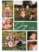 Joyful Grids Christmas Photo Cards