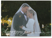 Merry Christmas Script Christmas Photo Cards