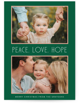 Peaceful Pair Christmas Photo Cards