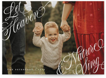 Let Heaven & Nature Sing Christmas Photo Cards