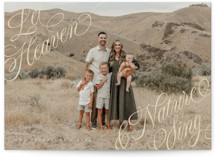 Let Heaven & Nature Sing Christmas Photo Cards