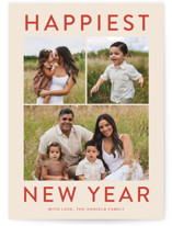 Chic Blessings Christmas Photo Cards