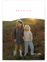 Minimal Type Christmas Photo Cards