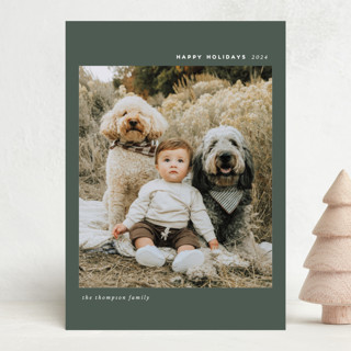 Simple Greeting Christmas Photo Cards