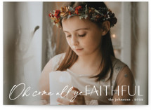 come all ye faithful Christmas Photo Cards