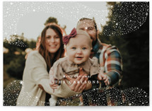 Snowfall Christmas Photo Cards