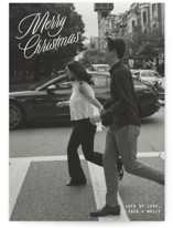 neon vintage Christmas Photo Cards