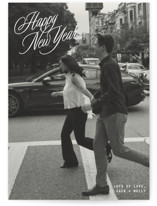 neon vintage Christmas Photo Cards