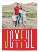 Festive Type Christmas Photo Cards