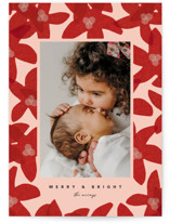 Festively Floral Christmas Photo Cards