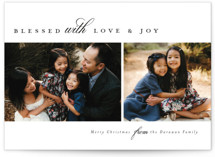Blessed with Love & Joy Christmas Photo Cards