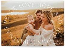 Elegant Surround Christmas Photo Cards