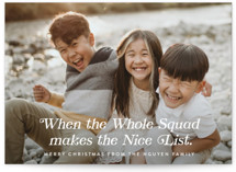 Squad Goals Christmas Photo Cards