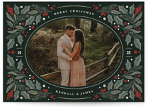 Wrapped in Holly Christmas Photo Cards