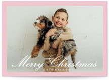 Colorful Border Christmas Photo Cards