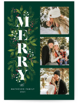 Merry Boughs Christmas Photo Cards