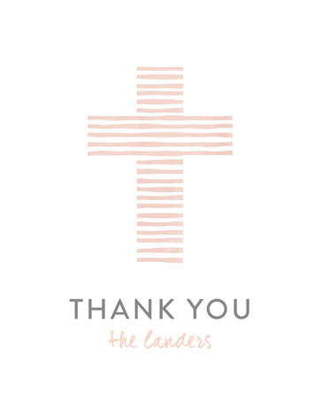 Painted Cross Baptism and Christening Thank You Cards by Chasity Smith ...