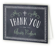 A Chalkboard Baptism Baptism and Christening Thank You Cards