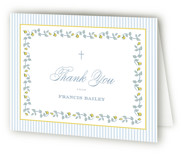 Lemon Stipes Baptism and Christening Thank You Cards