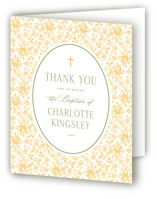 Calico Baptism and Christening Thank You Cards
