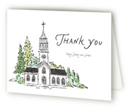 church Baptism and Christening Thank You Cards