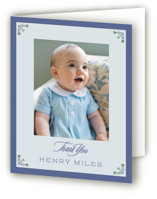 Heirloom Monogram Baptism and Christening Thank You Cards