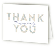 Geo Cross Baptism and Christening Thank You Cards