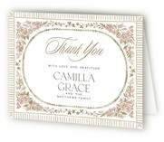 Wildflower Frame Baptism and Christening Thank You Cards