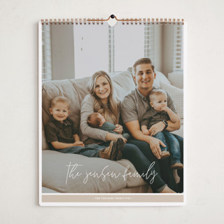 Lettered Month Calendars