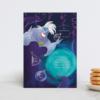 Disney's Ursula Magic Spell Petite Children's Birthday Party Invitations