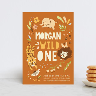 Go Wild Petite Children's Birthday Party Invitations