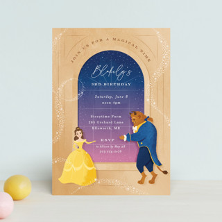 The Ballroom from Disney's Beauty And The Beast Petite Children's Birthday Party Invitations