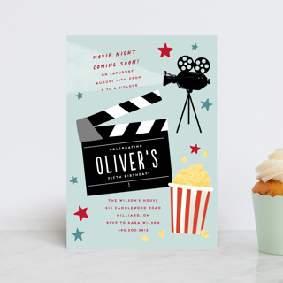 Blockbuster Birthday Petite Children's Birthday Party Invitations