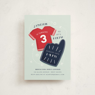 Sports Petite Children's Birthday Party Invitations