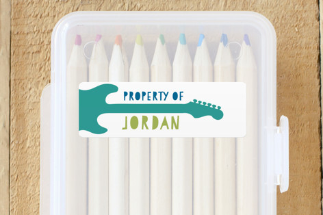 Modern Guitar Custom Name Labels